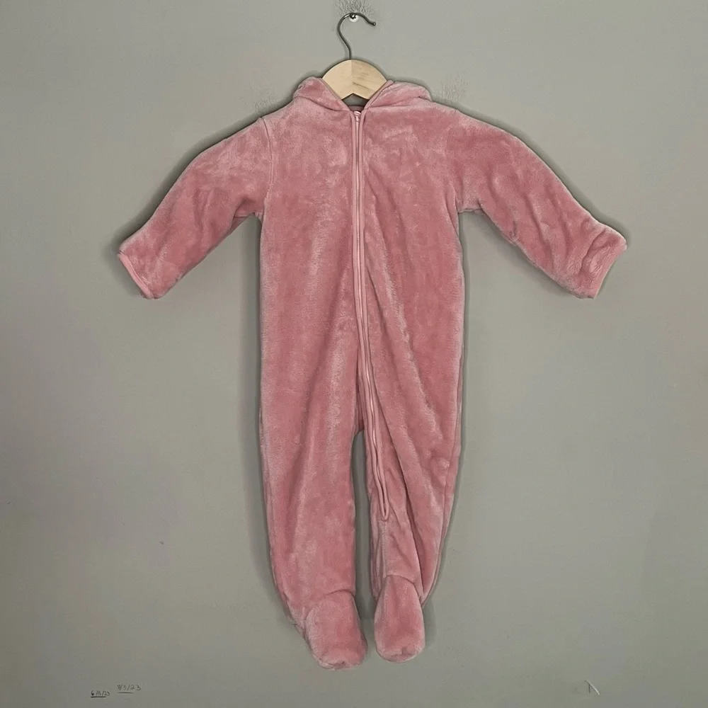 The Childrens Place Fleece Coverall Snowsuit size 12-18M